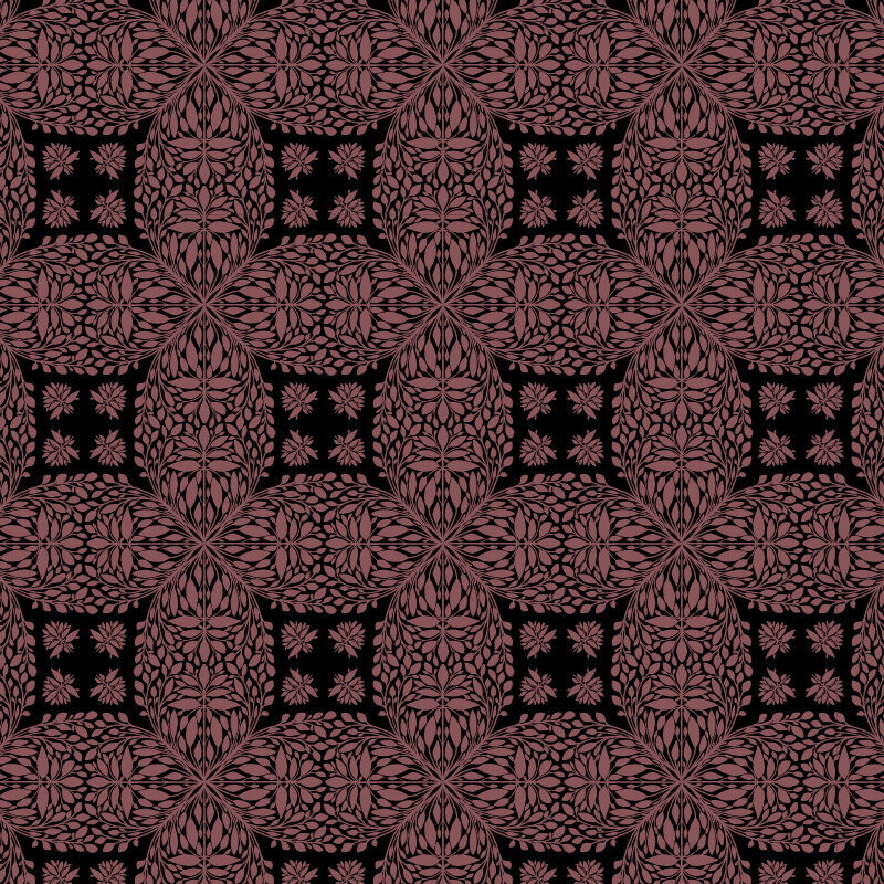 geometric Celtic inspired pattern in a rich moody plum and black gives a  witchy whimsigoth  feel and is available for licensing