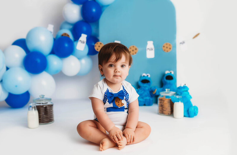 Baby enjoys her Cake Smash Photoshoot in Charleston, SC.