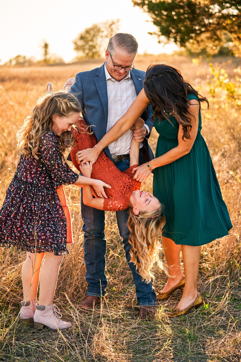Fun family photography at Erwin Park in McKinney, Texas.