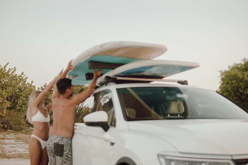 girl smiling on beach
