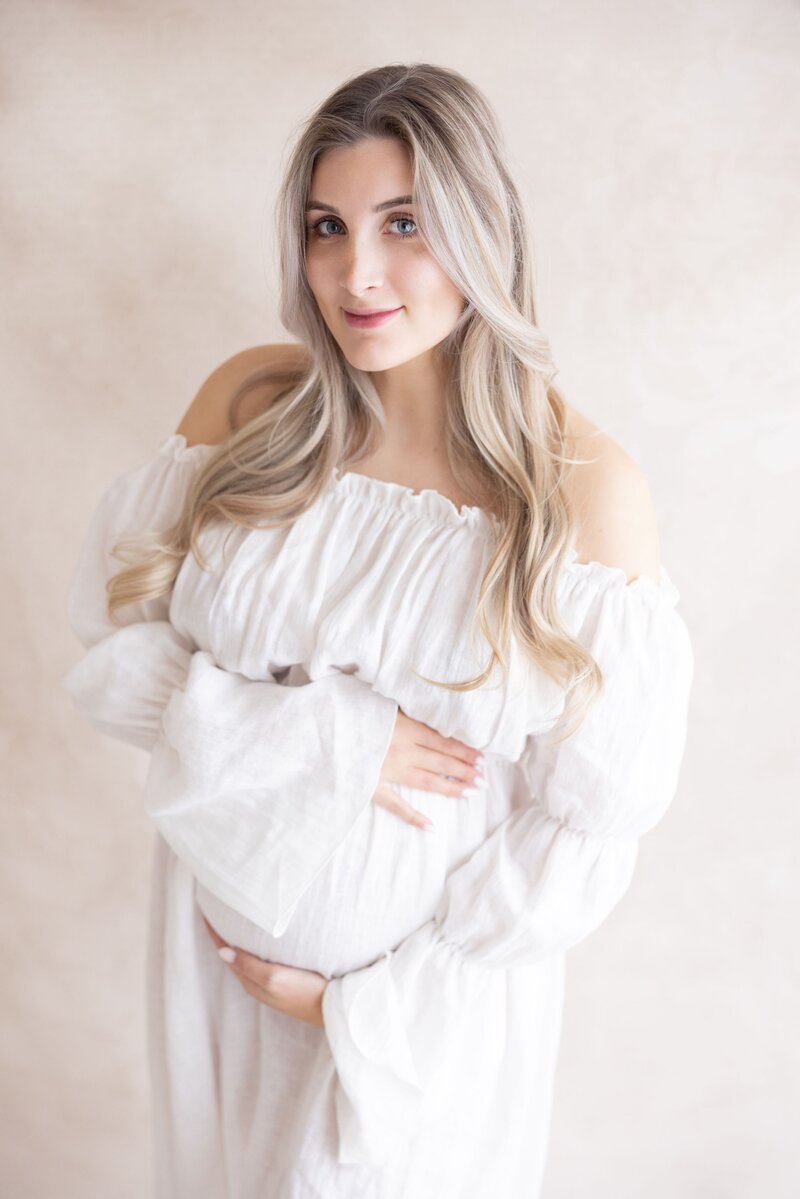 zwangere dame fotoshoot