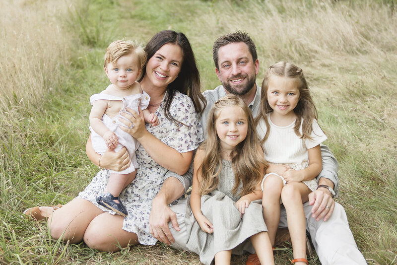 family in park by family photographer boston ma​ Beth Miga Photography