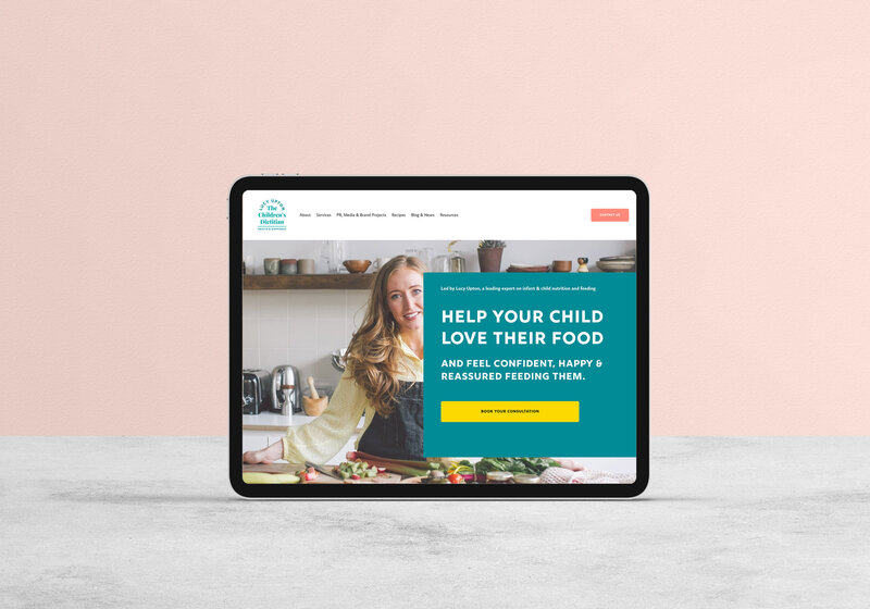 Website copy for dietitian
