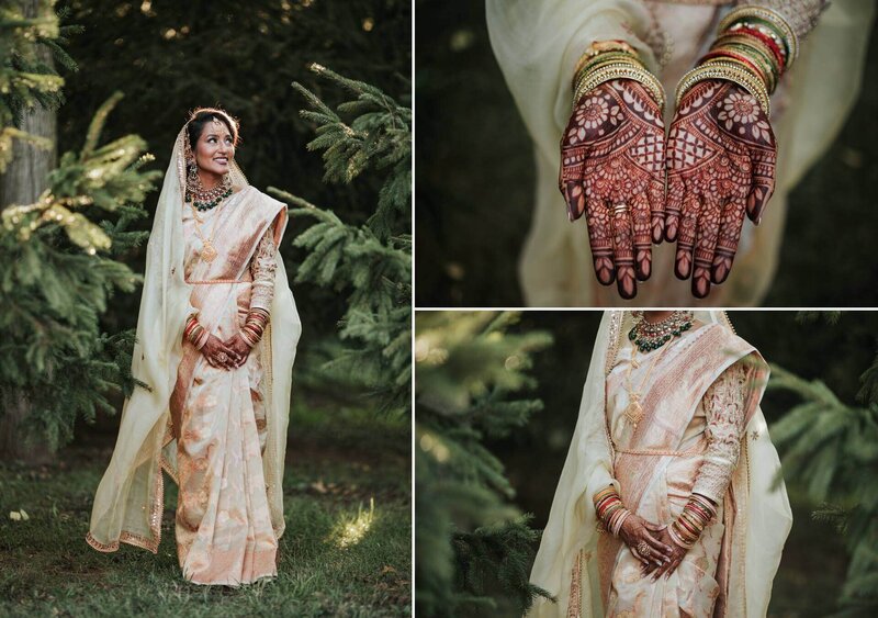 Bride shows off bridal henna at Royal Alberts Palace