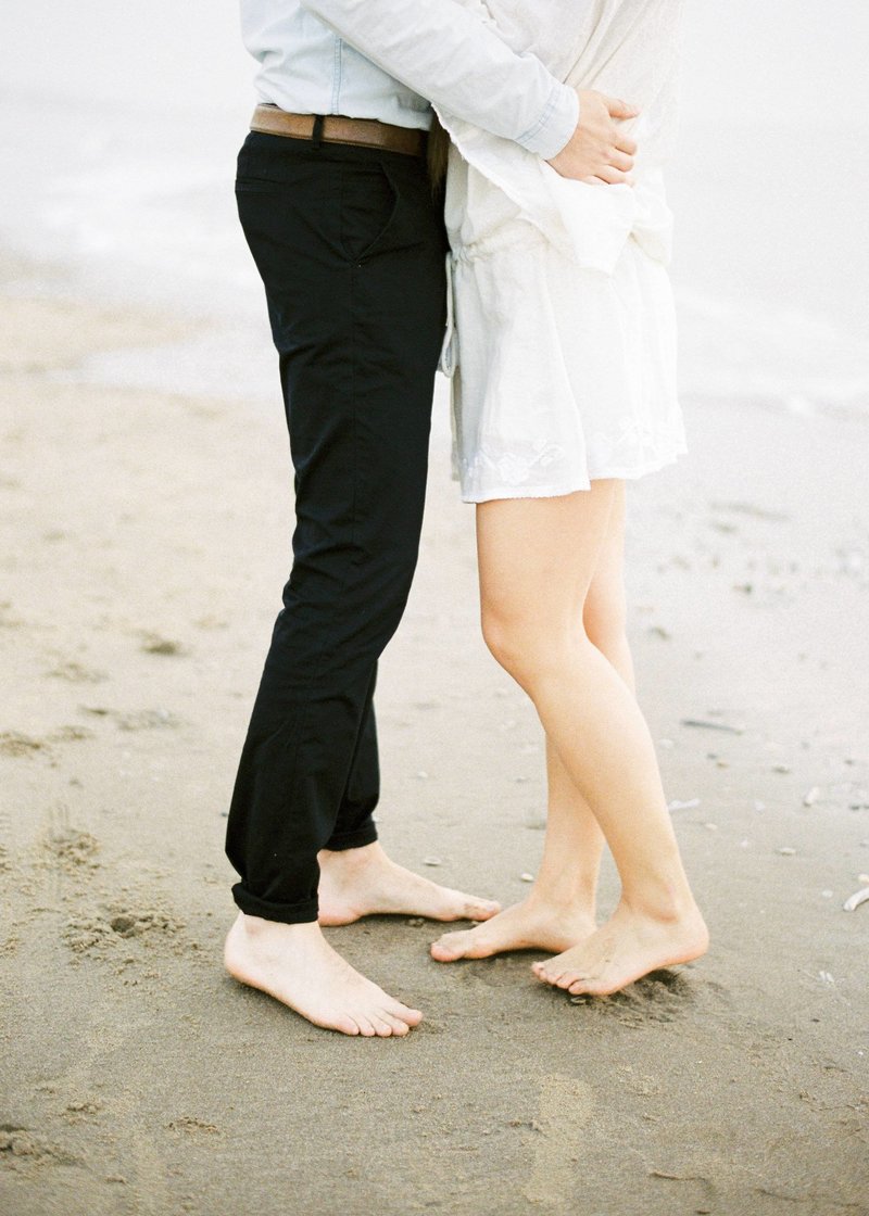 Lin & Marijn | engagement session photography at the beach the netherlands15