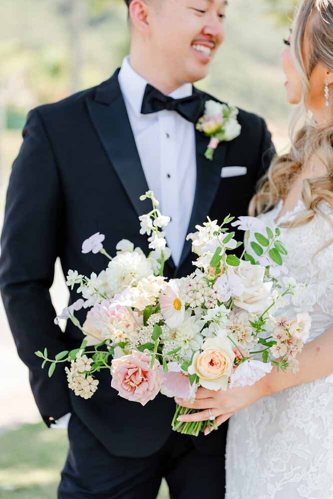 romantic image of an asian wedding in Bay Area