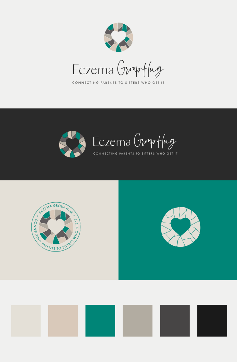 Custom Squarespace Website and Branding for Eczema GroupHug