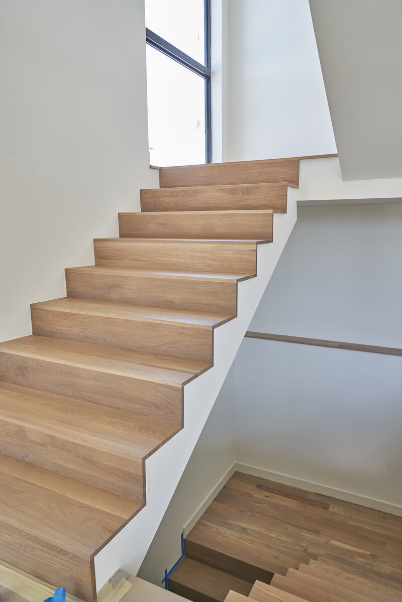 Custom hardwood stairs in Denver