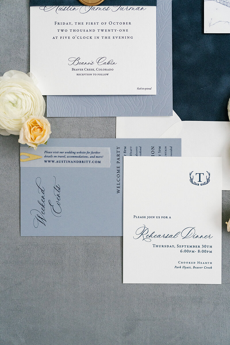 Beaver Creek invitation suite