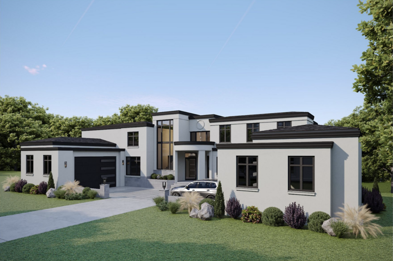 black and white home design