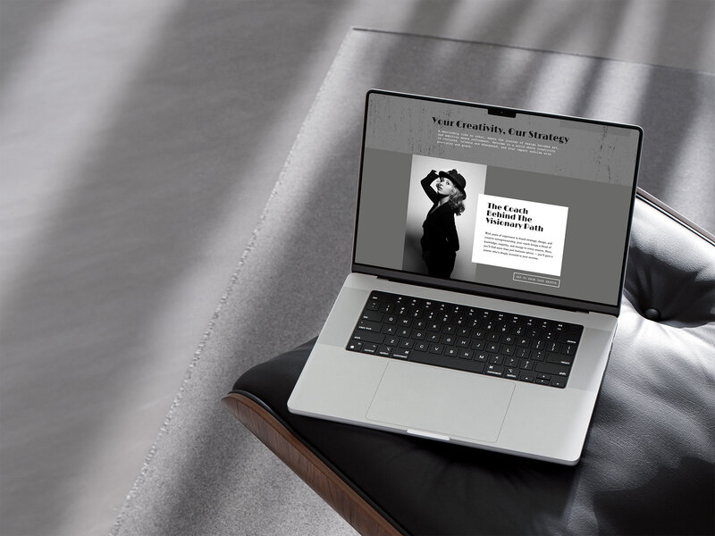 Timeless Noir Showit website template – a sleek, high-end design perfect for creatives who love a classic, editorial aesthetic.
