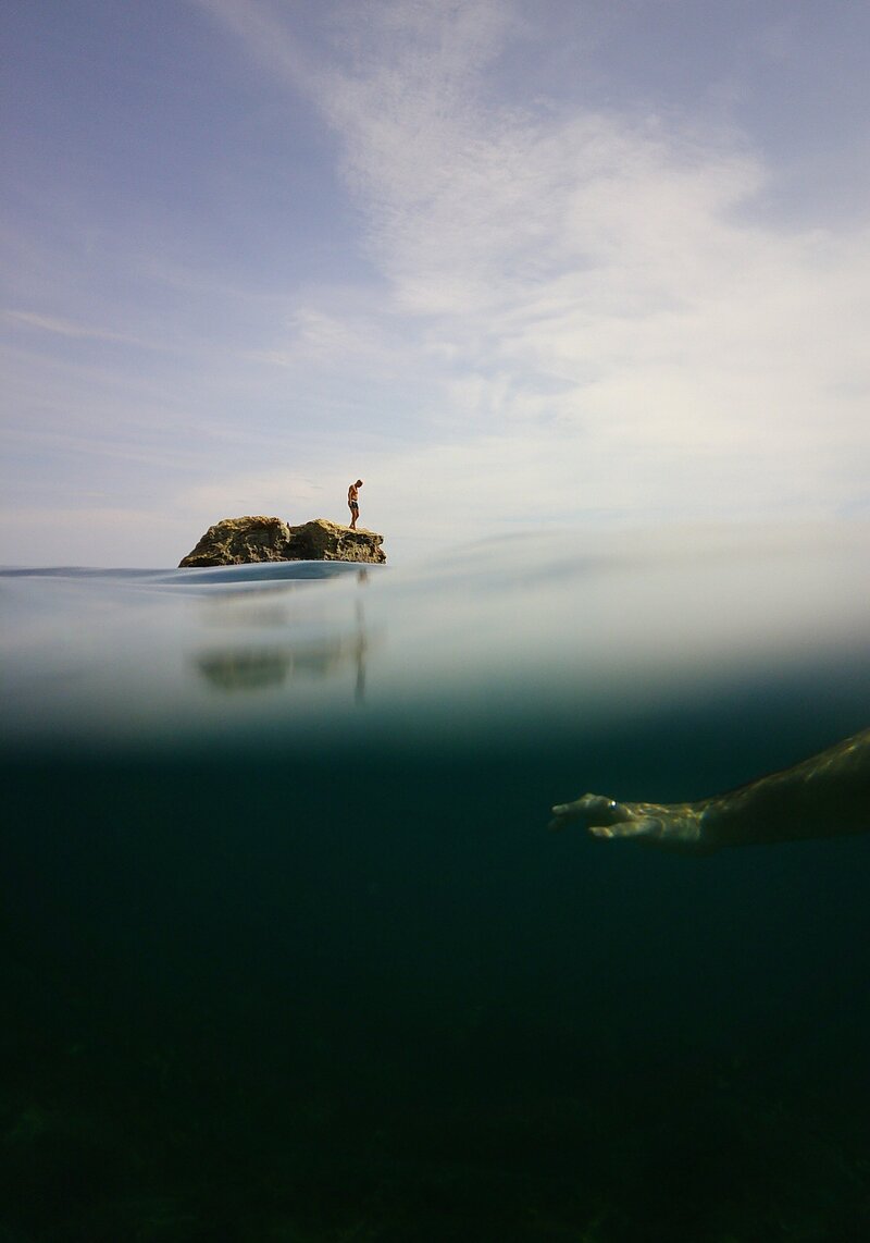 Image of people swimming in ocean from NYC Photographer at ADP Studio