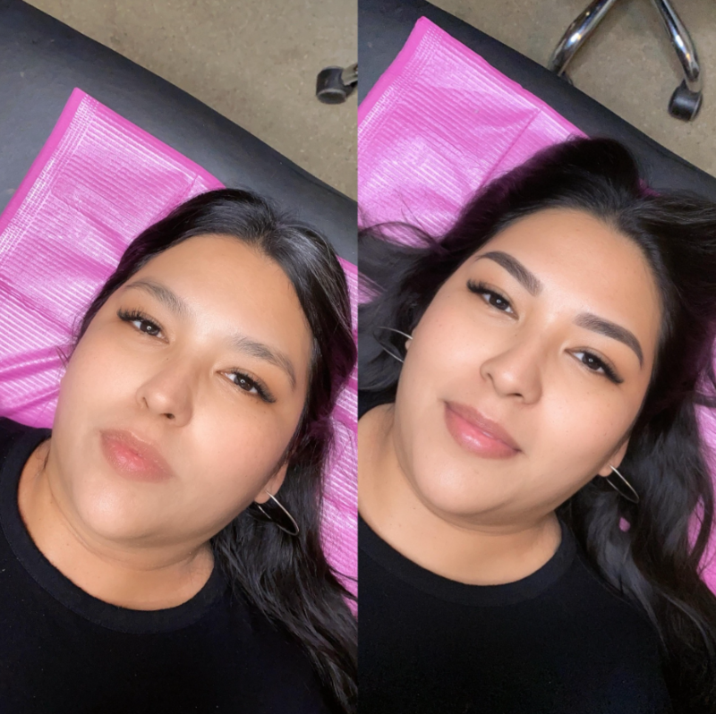 Ombre Powder Brows Austin TX PMU Artist Junes Brow Co Microblading Eyebrow Lamination