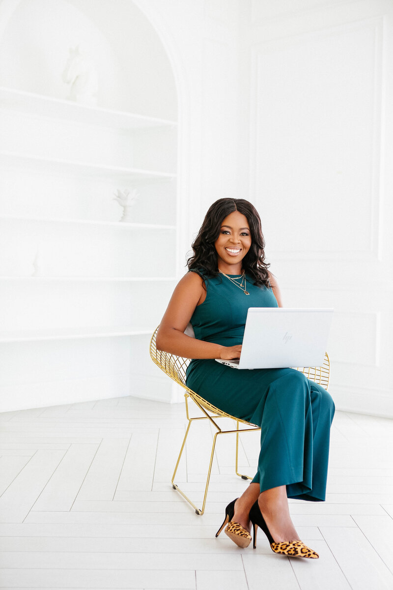 Black female entrepreneur branding photography
