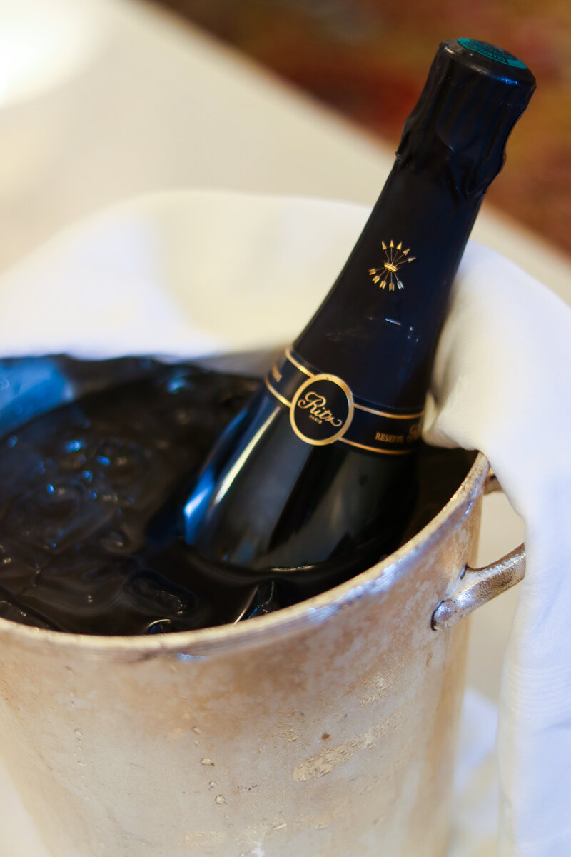 Bouteille champagne Ritz Paris Wedding planner