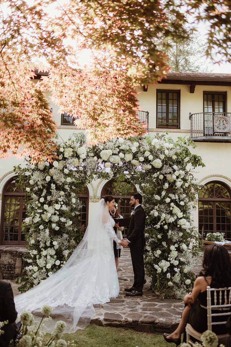 Wedding Ceremony First Kiss