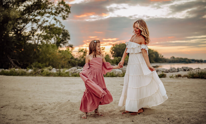 dancing on the beach