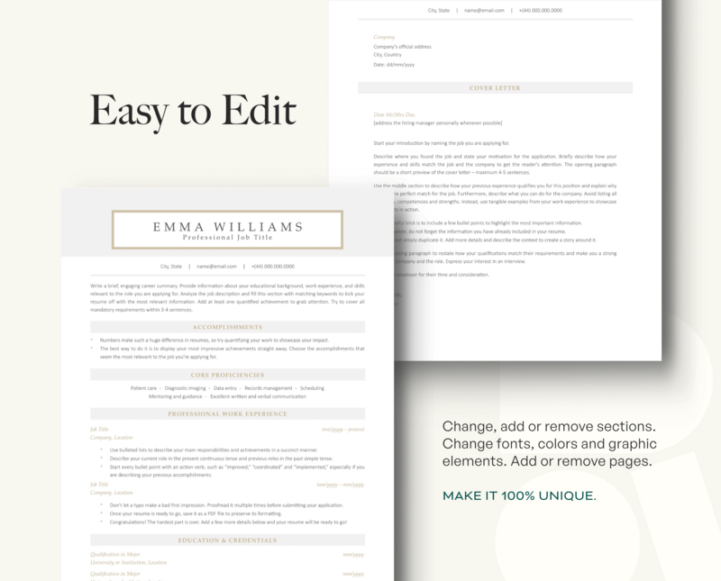 ATS-FRIENDLY RESUME + COVER LETTER