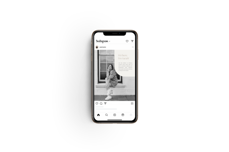 Neutral Instagram templates Ivory Vines 5