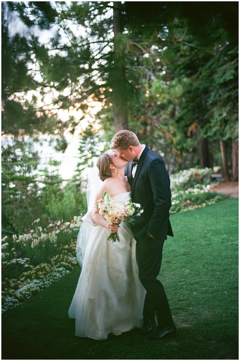 Intimate couple wedding photo