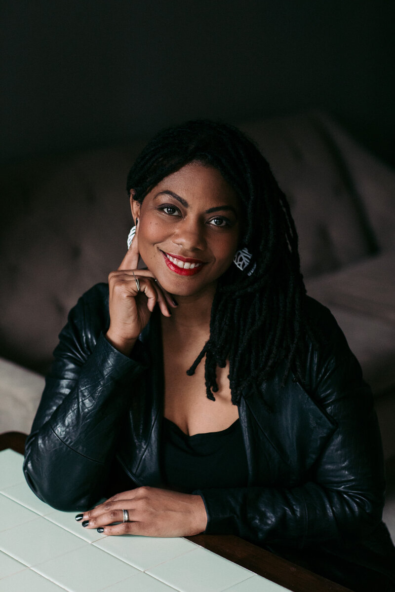 author portrait of jodi m savage in nyc