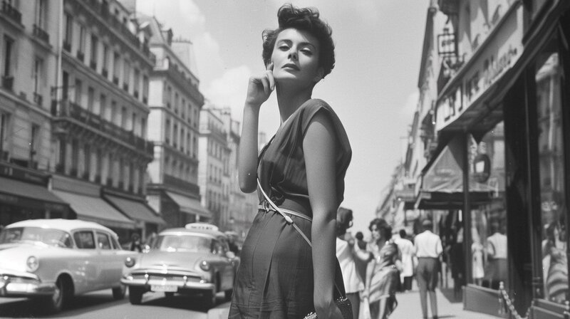 chic Italian woman short hair