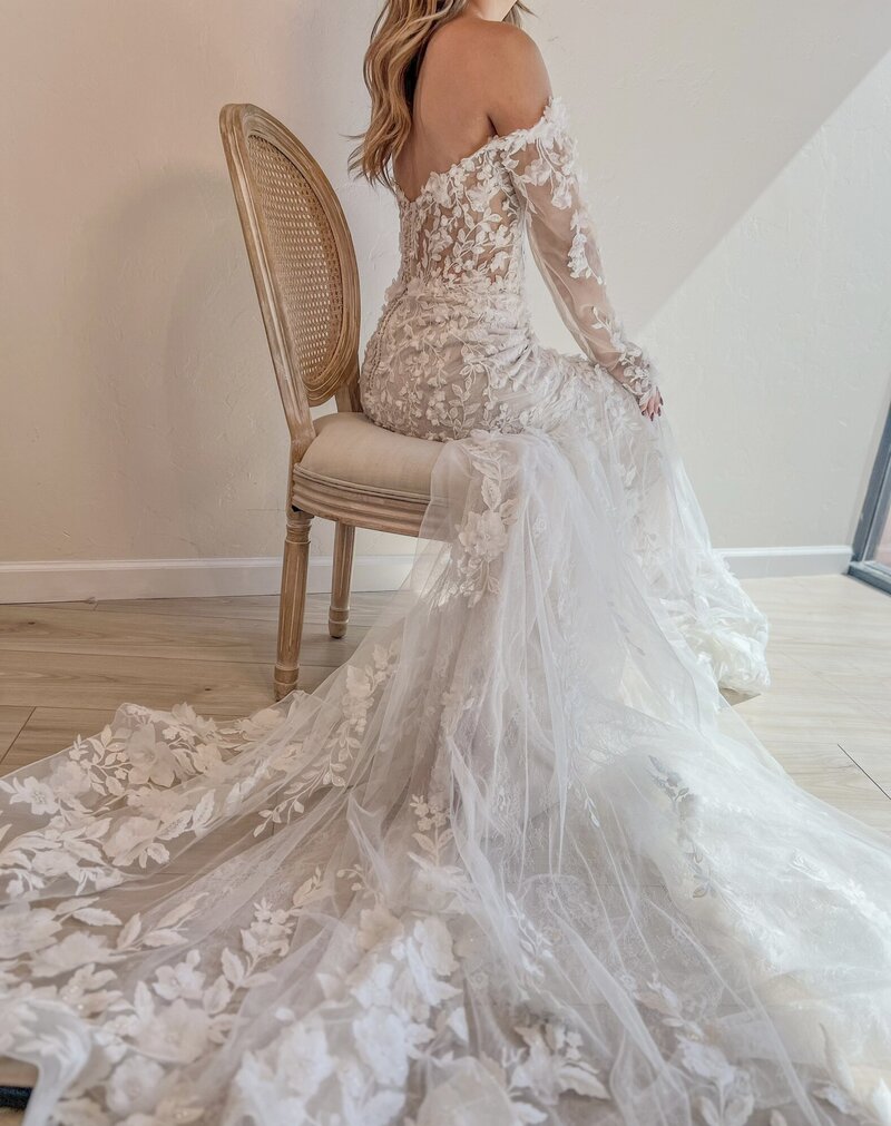 Bride and groom walk up memorial steps at their DC wedding