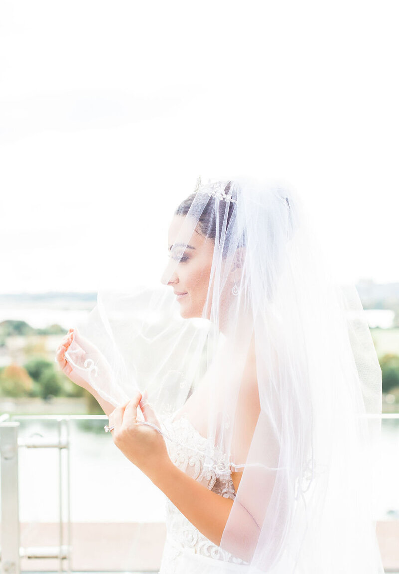 bride with veil