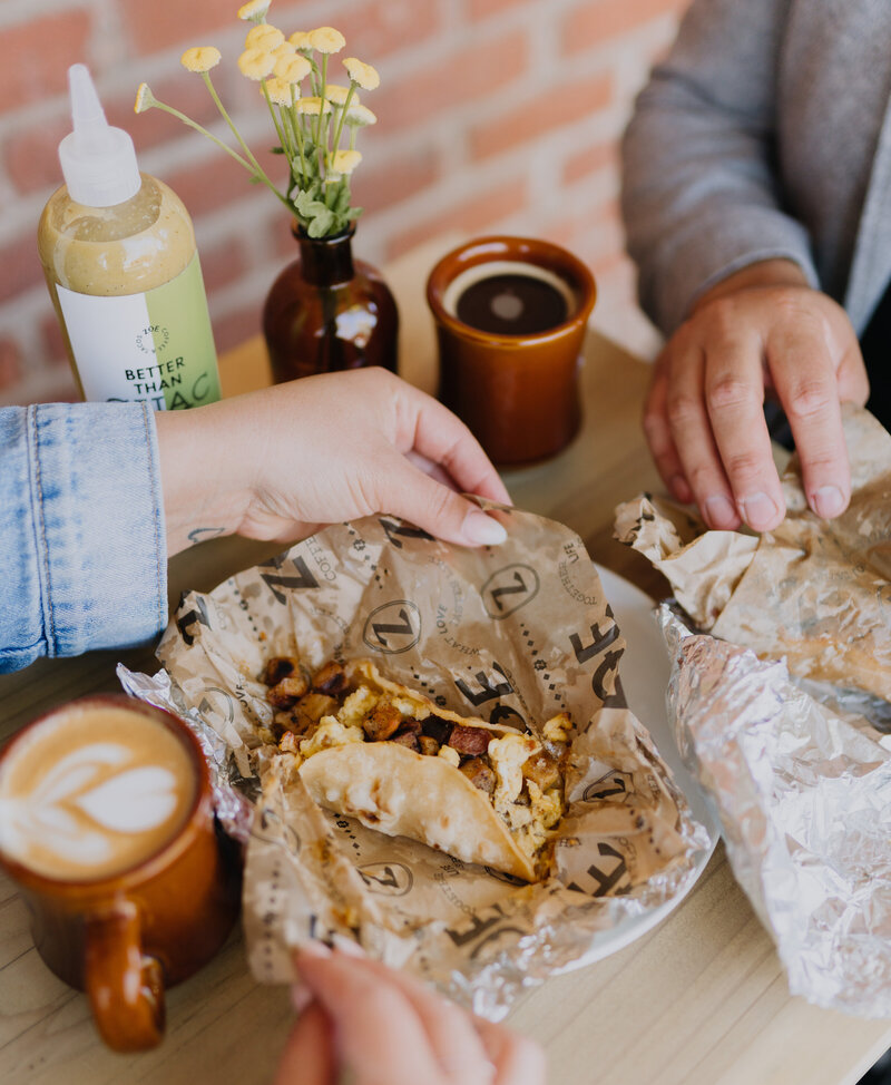 Breakfast Tacos Salsa Coffee Midtown