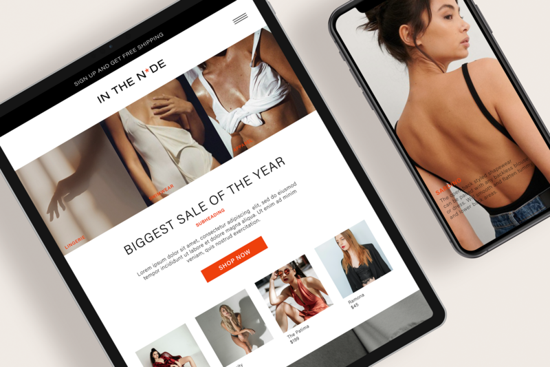 mockup web