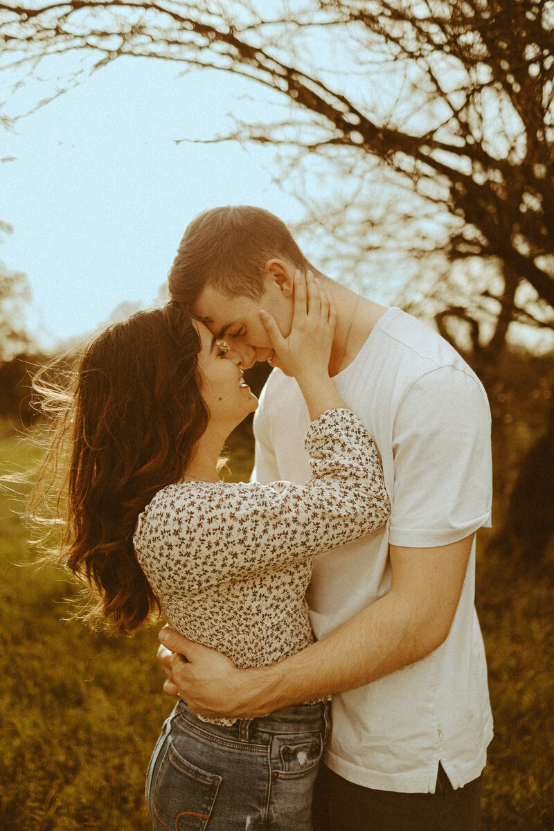 Intimate couples session in Buffalo Gap, TX