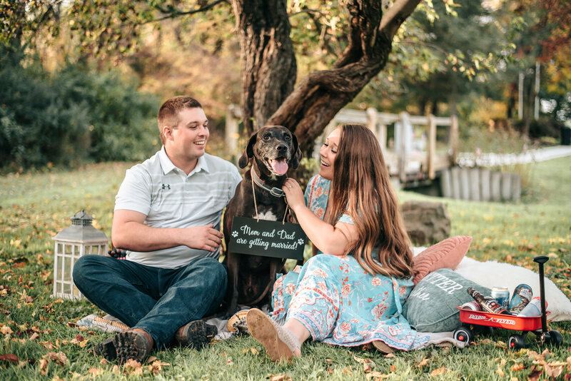 Outdoor Picnic Buffalo New York Engagement Session