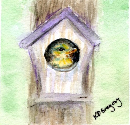 kd gregory itty bitty art - nesting