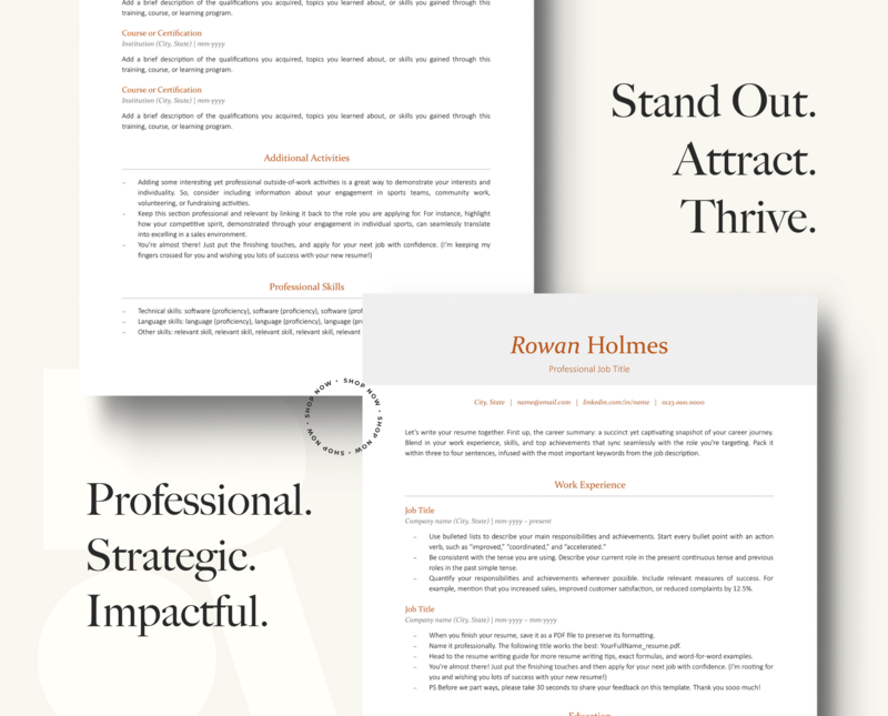 ATS-FRIENDLY RESUME + COVER LETTER