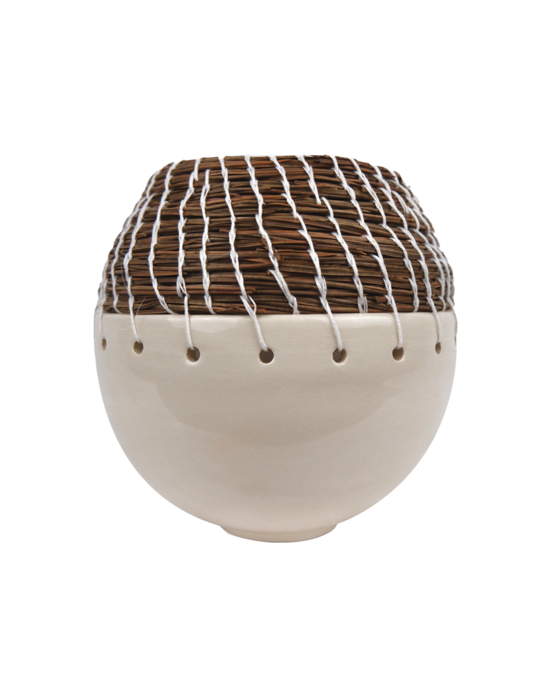 Vase rond collections de ceramique artisanale Aurore