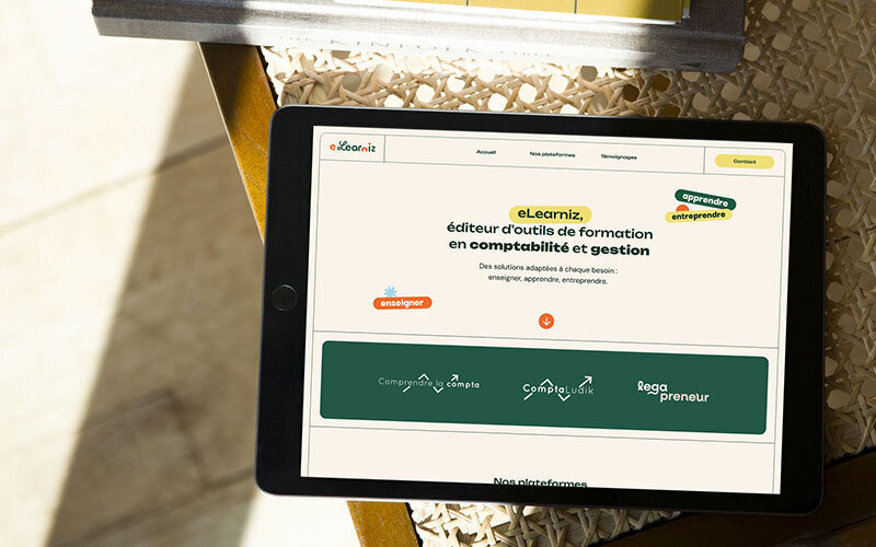 Création site Showit pour eLearniz
