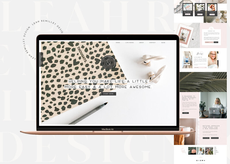 Custom Showit Website Design_Easy Awesome Life