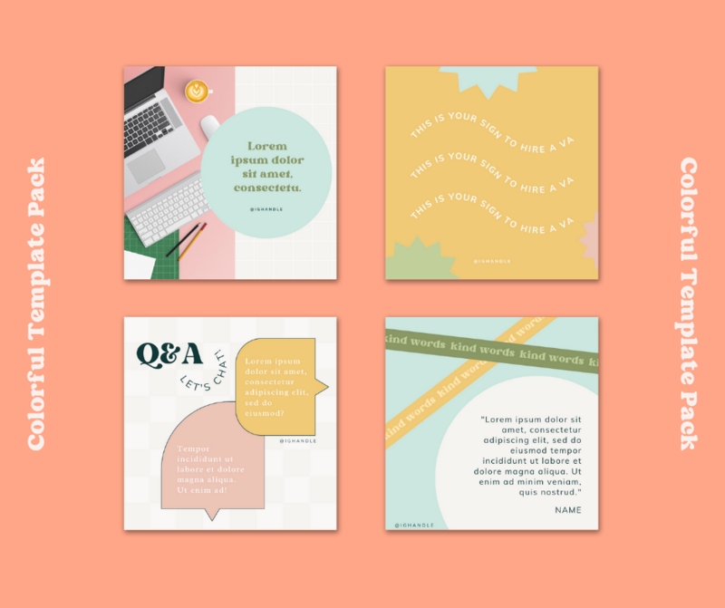 Colorful Template Pack