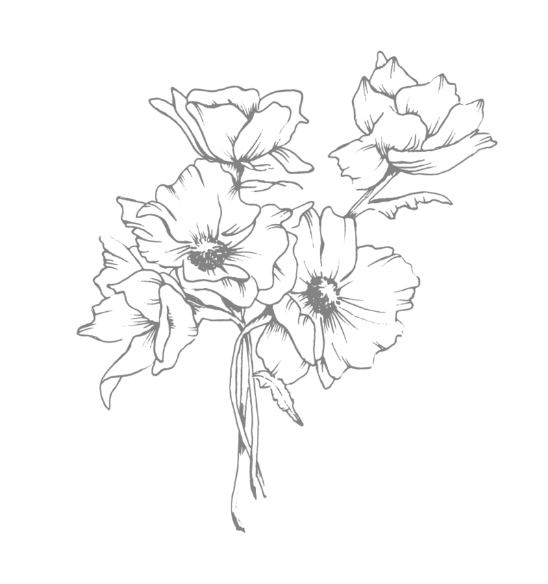 The Hon Collective_Floral Grey