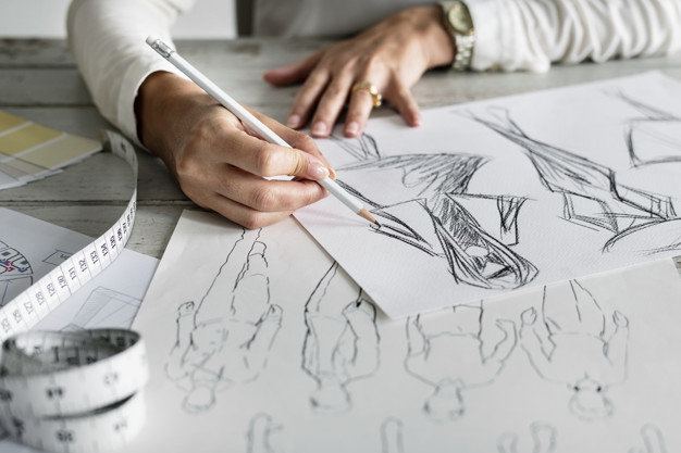 Pencil Sketch graphic designer Influential Design