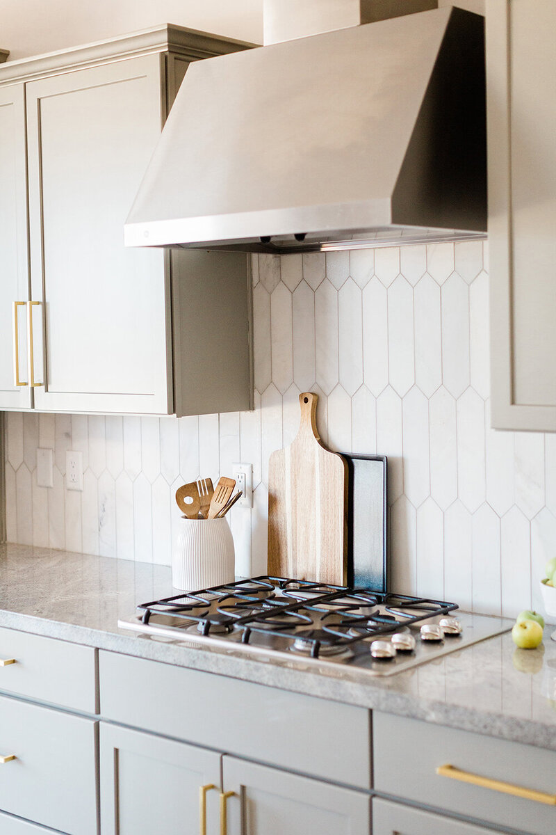 A modern open kitchen with muted colors for a real estate image for a Realtor in the Midland Odessa area.