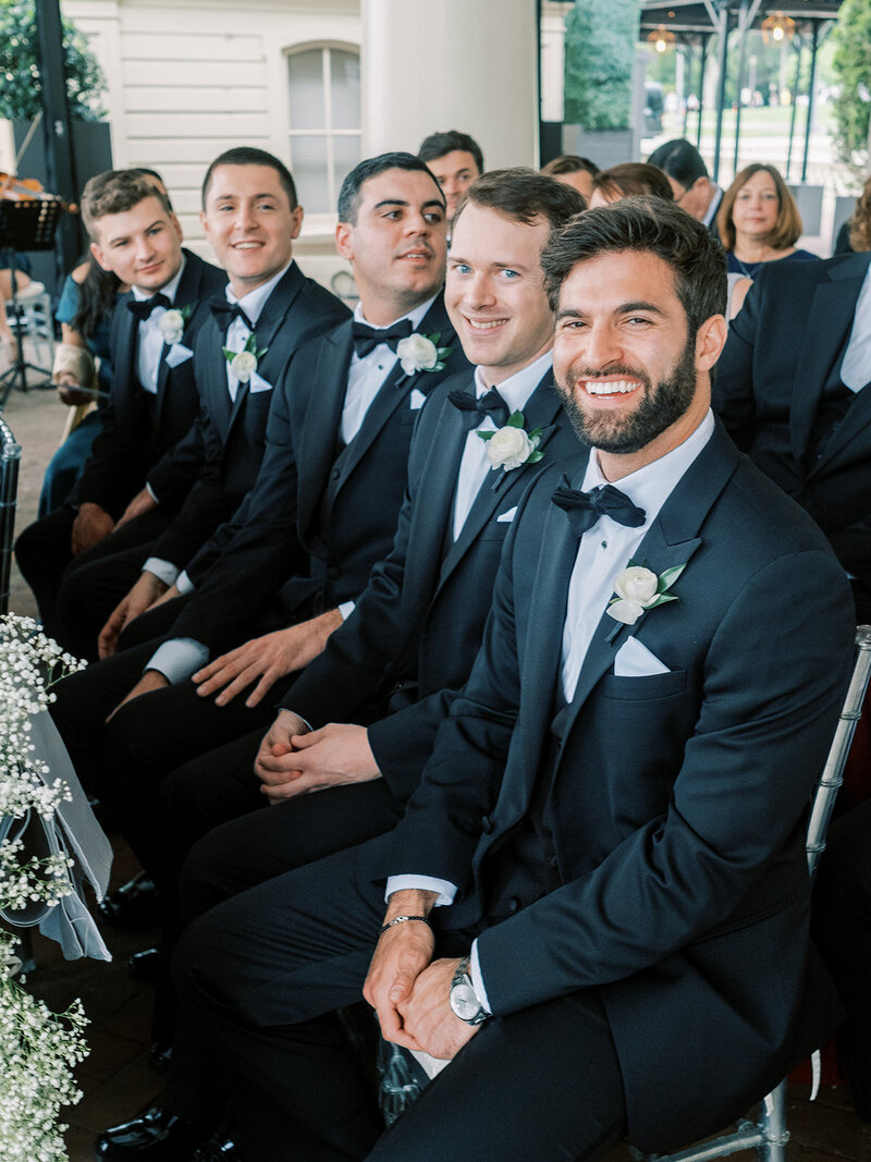 Exuberant and iconic spring wedding with baby’s breath and mirror disco balls at a National historic landmark with a modern all-glass pavilion tent | Fairmount Water Works | Philadelphia PA | Denise Marie Photography | Editorial Wedding Photographer based in Philadelphia PA