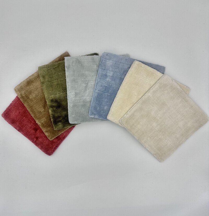 Solid silk color samples