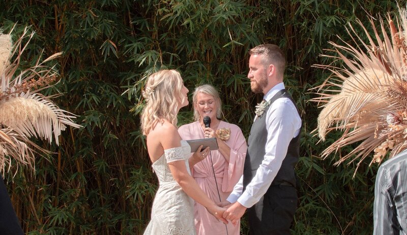 Wedding celebrant Auckland ceremony moment
