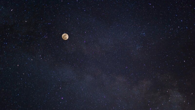 A beautiful starry sky highlighting your destiny that you're called to fulfill without stress or panic.