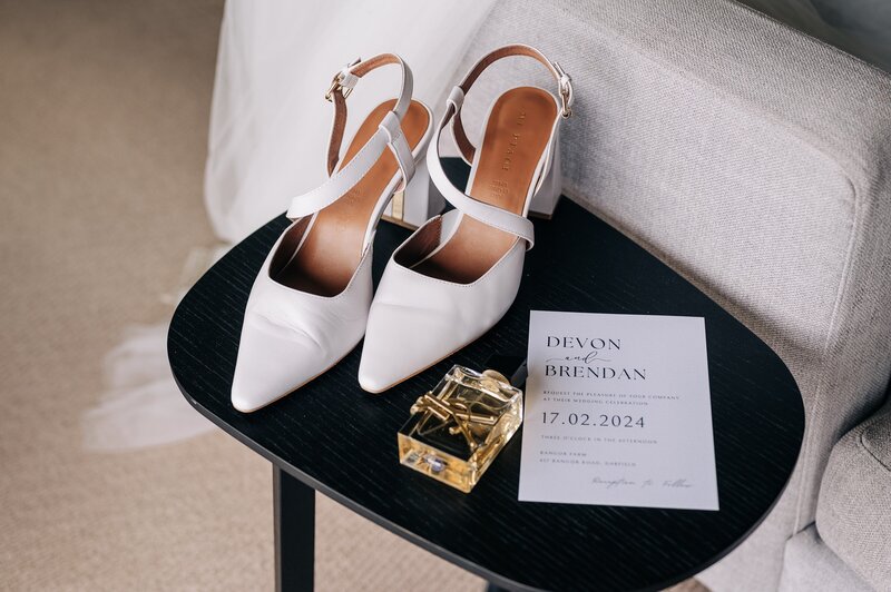 brides white mi piaci shoes on black table at terrace downs