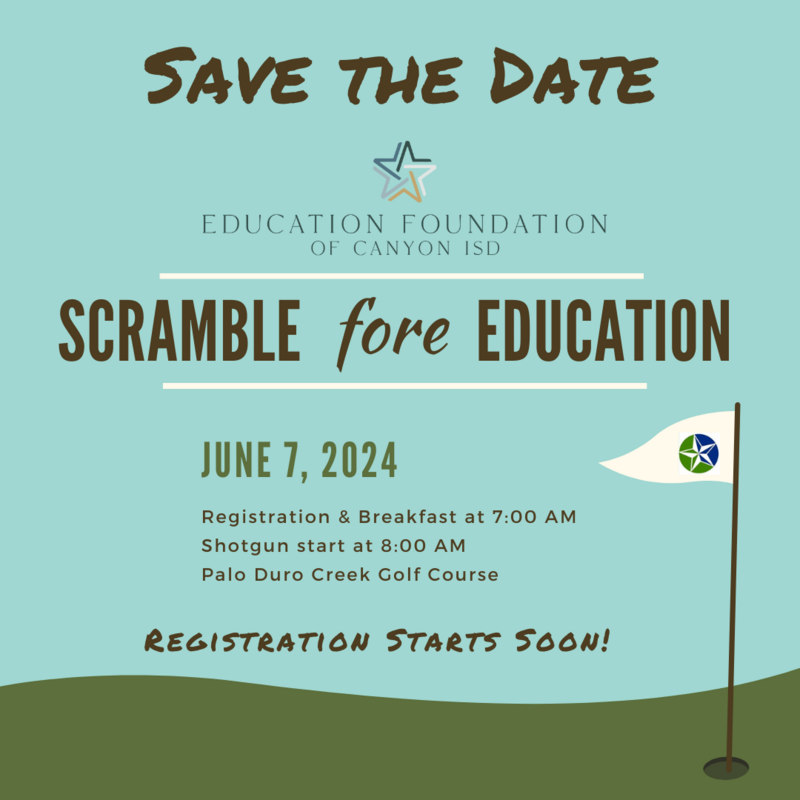 2024 Scramble Fore Education SAVE THE DATE 2024