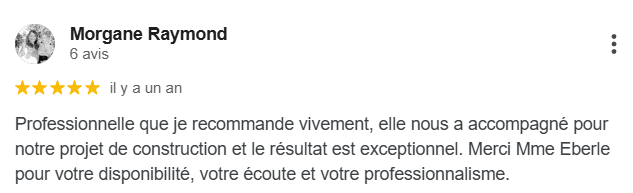 avis google jessica eberle architecte bordeaux