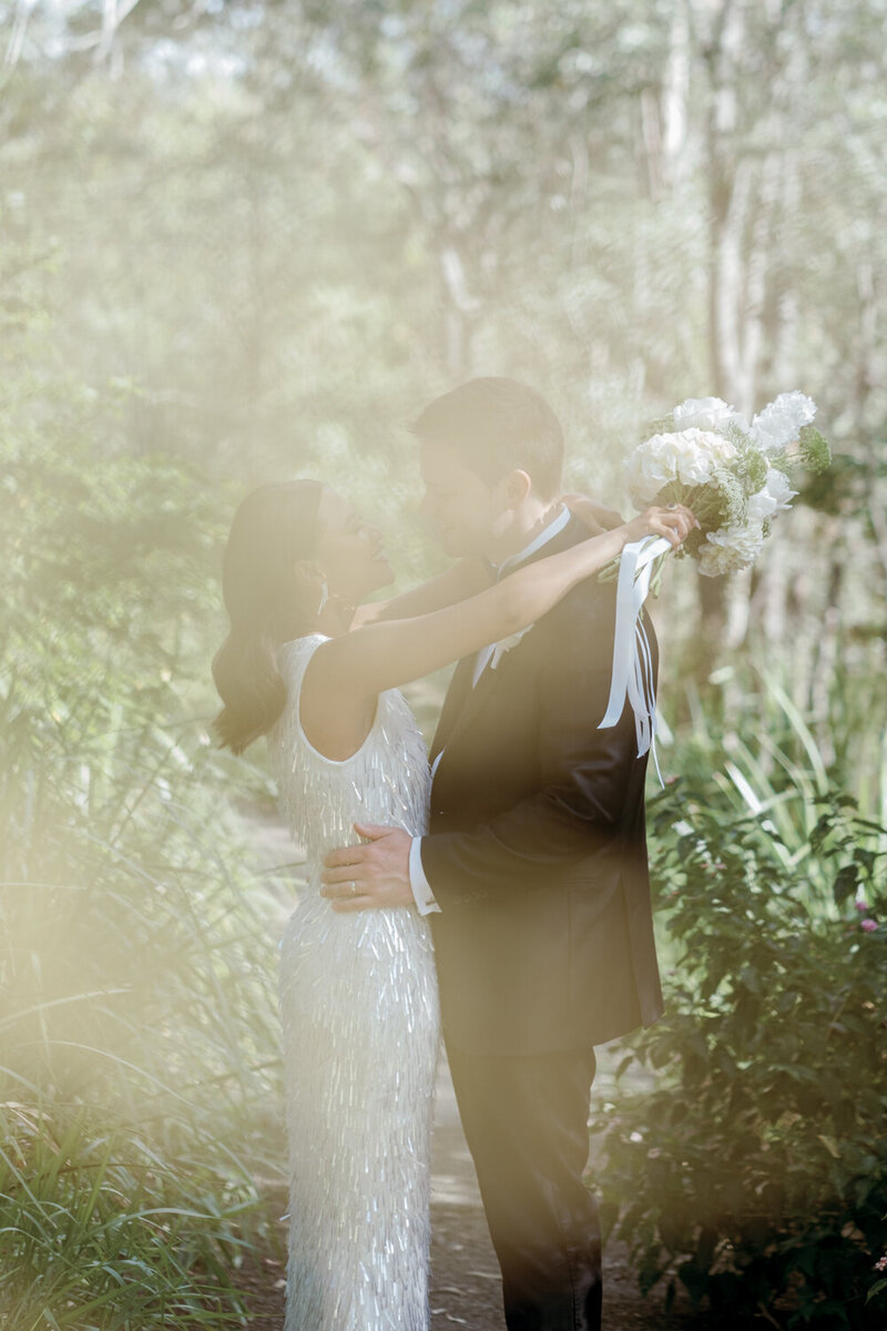 Wedding under the trees