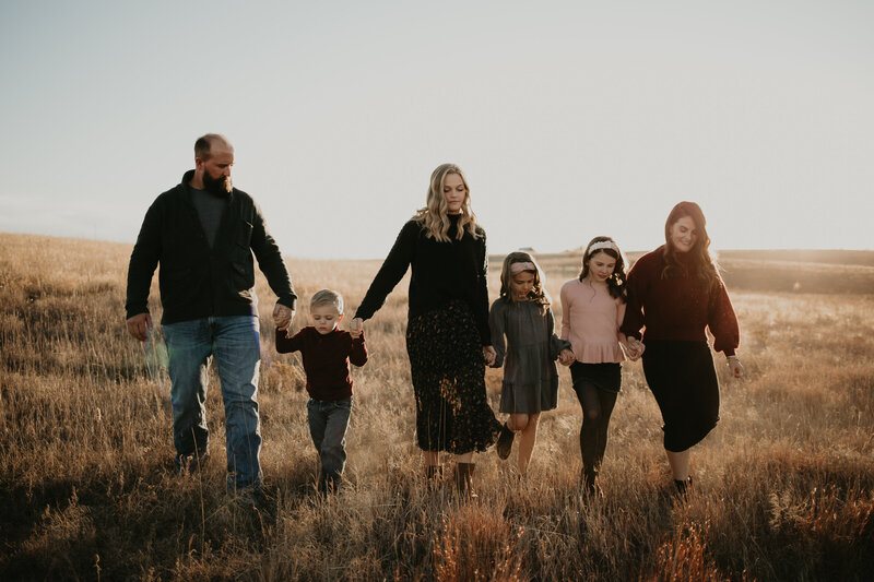 FAMILY OF SIX ON THEIR LAND